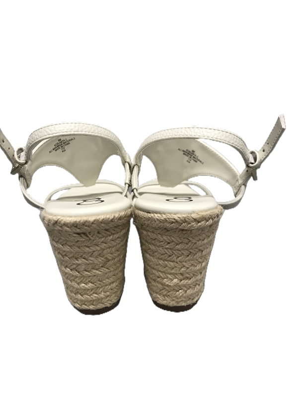 White Sandals Heels Wedge By Calvin Klein, Size: 8 For Discount - Image 3