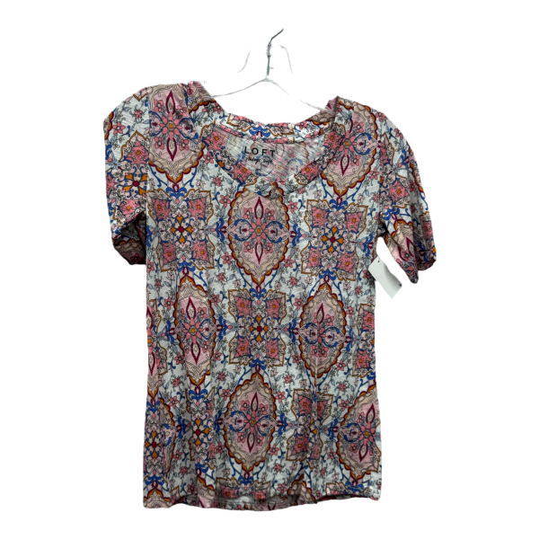 Pink Top Short Sleeve Basic By Loft, Size: Xs Fashion