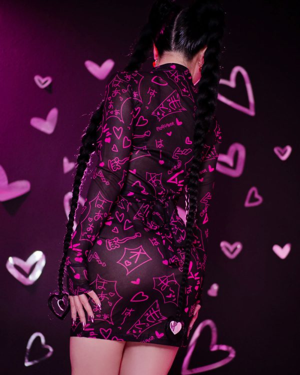 Mesh Manga Noises Dress Discount - Image 5