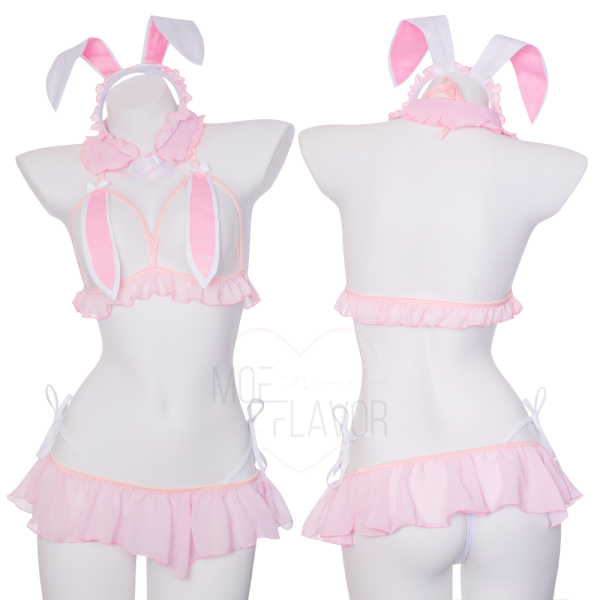 Blush Bunny Ears Lingerie Online now